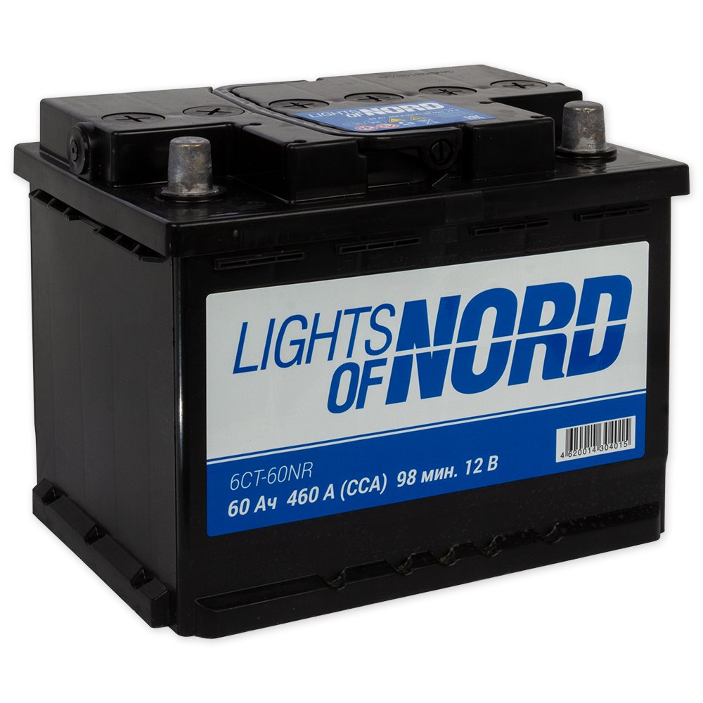 Аккумулятор Lights of Nord 6CT-60NR 12V 60Ah 460A R+