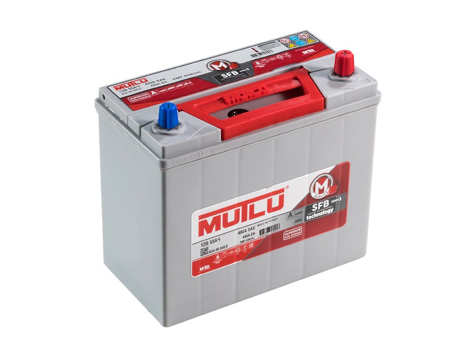 Аккумулятор Mutlu SFB Series 3 SMF 65B24L 12 55Ah 450A R+
