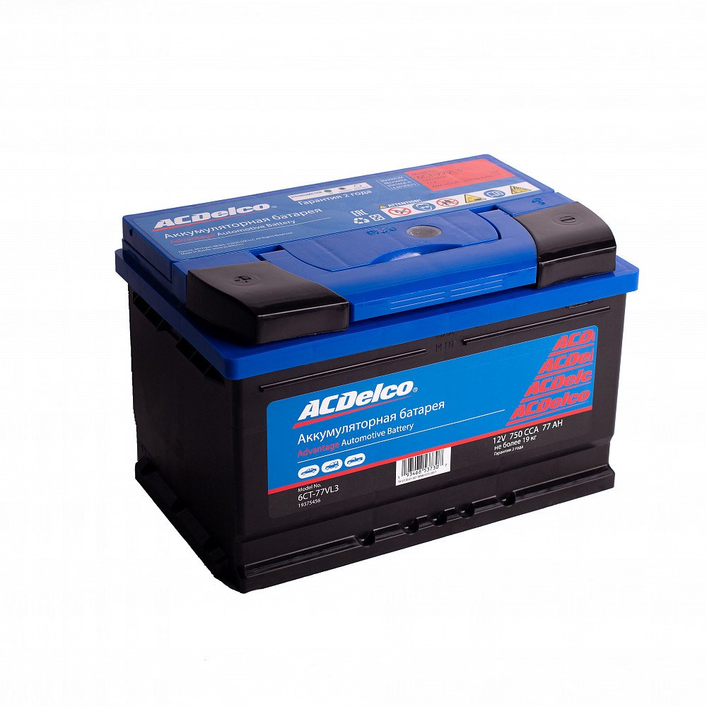 Аккумулятор ACDelco Advantage 6CT-77VL3 12V 77Ah 750A L+