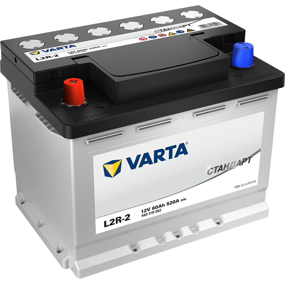 Аккумулятор Varta Стандарт L2R-2 12V 60Ah 520A L+