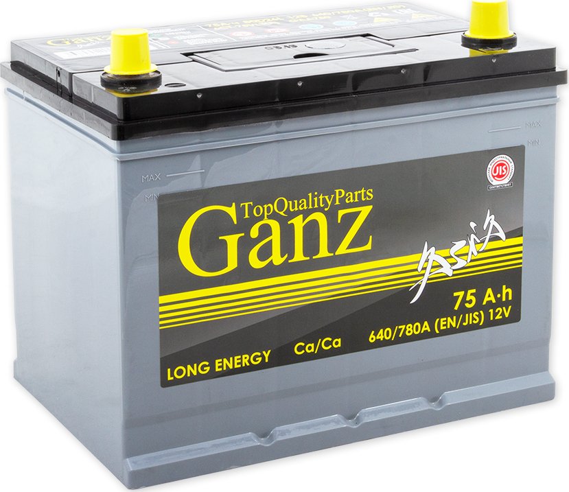 Аккумулятор Ganz GAA750 12V 75Ah 640A R+